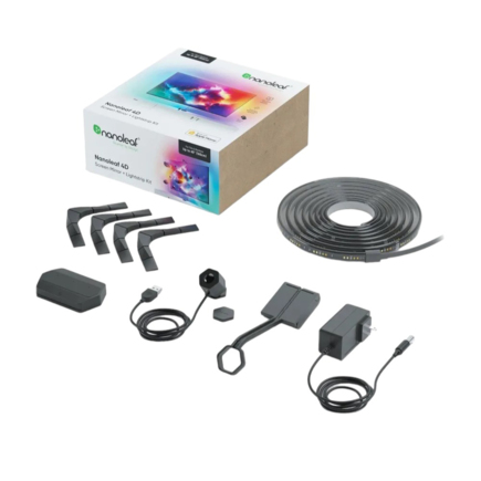 Цветная фоновая подсветка для телевизора и монитора Nanoleaf 4D Screen Mirror + Lightstrip Kit (для диагоналей до 85 дюймов)