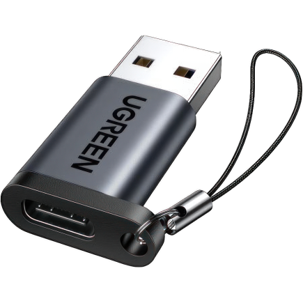 Адаптер с ремешком Ugreen USB-A — USB-C 3.0 (US276)