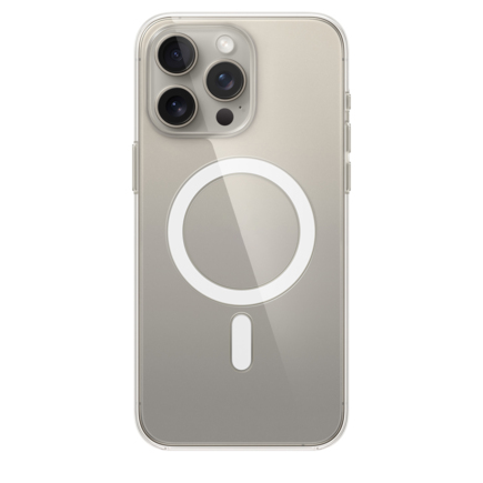 Прозрачный чехол с поддержкой MagSafe Apple Clear Case для iPhone 15 Pro Max