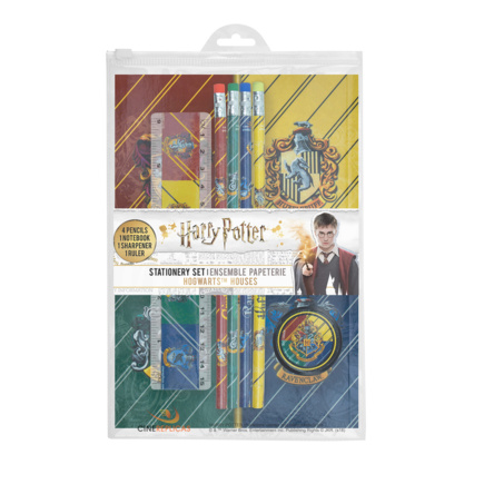 Набор канцелярии Cinereplicas «Гарри Поттер» (комплект — 4 карандаша, блокнот, точилка, линейка)