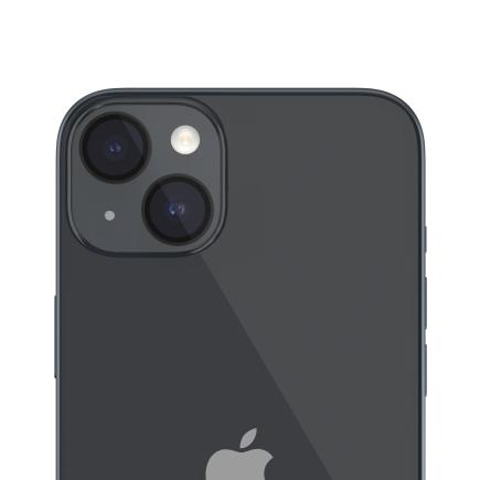 Сапфировое защитное стекло с оправой для камеры MAGEASY LenzGuard для iPhone 15 и 15 Plus