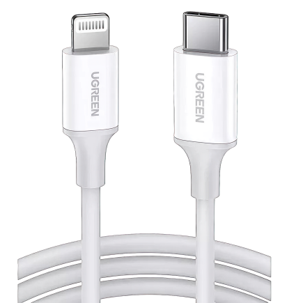 Кабель Ugreen USB-C — Lightning (25 см) (US171)