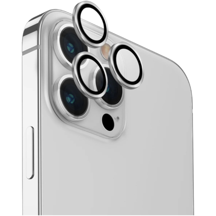 Защитное стекло с оправой для камеры Uniq Optix Aluminium Lens Protector для iPhone 15 Pro Max