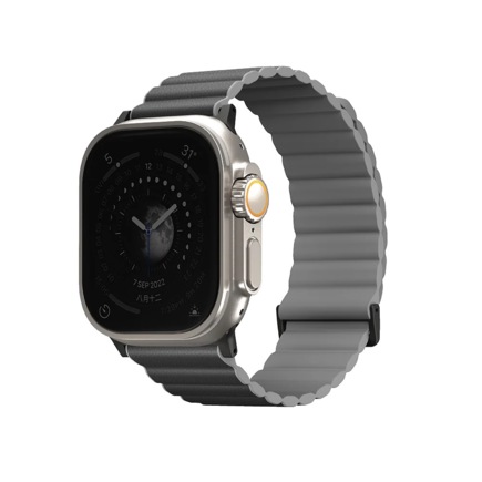 Двусторонний гибридный ремешок с магнитной застёжкой Uniq Revix Premium Edition для Apple Watch 42, 44, 45 мм, Ultra и Ultra 2