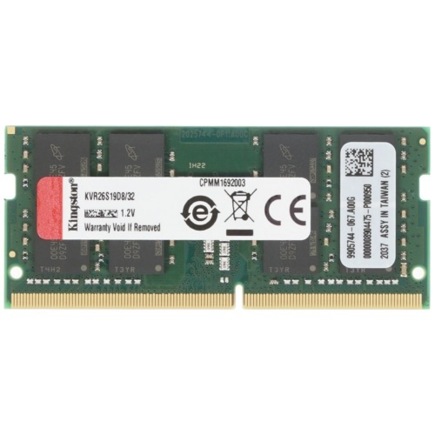 Оперативная память SODIMM Kingston ValueRAM DDR4 32 ГБ 2666 МГц (KVR26S19D8/32)