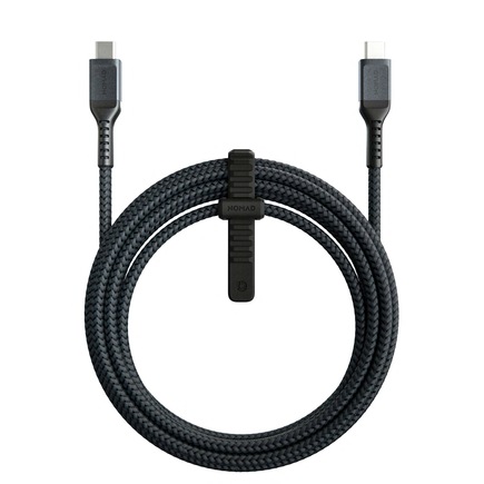 Дата-кабель с кевларовой оплёткой и ремешком Nomad Kevlar Rugged Cable USB-C (3 м)