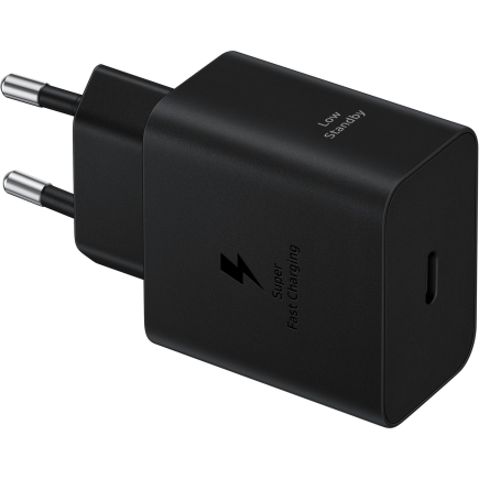 Сетевое зарядное устройство Samsung мощностью 45 Вт (USB-C) (GaN) и кабель USB-C (1,8 м) (EP-T4511)