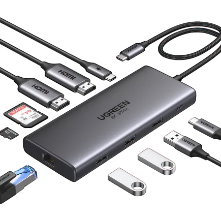 USB-Хаб Ugreen Revodok Pro 210 с USB-C (CM639)