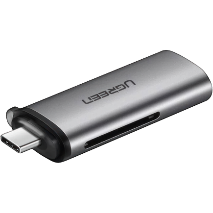 Картридер Ugreen USB-C— microSD, SD (CM184)