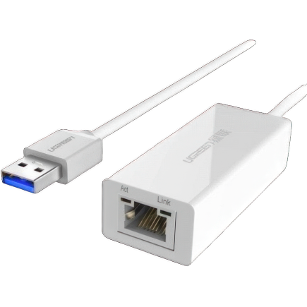 Адаптер Ugreen USB-A — Gigabit Ethernet (CR111)