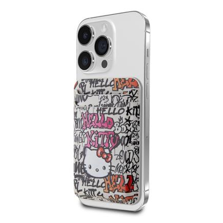 Чехол-бумажник из полиуретановой кожи с поддержкой MagSafe CG Mobile Hello Kitty «Граффити»