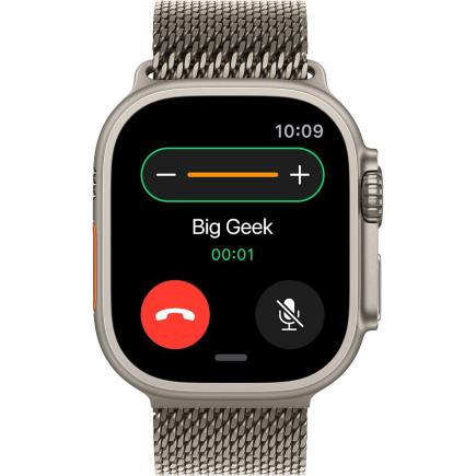 Часы Apple Watch Ultra 2, 49 мм, титан, миланский сетчатый браслет