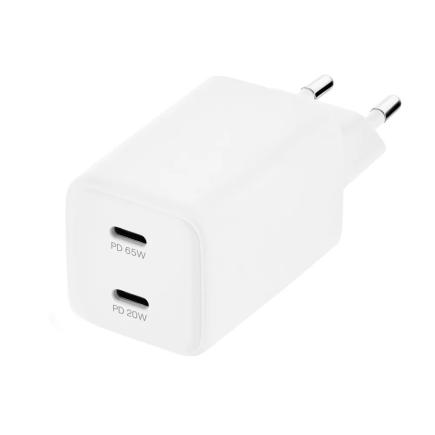 Сетевое зарядное устройство uBear Bridge мощностью 65 Вт (2 USB-C) (GaN)