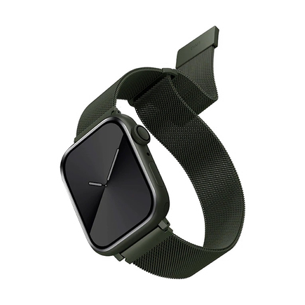 Миланский сетчатый браслет из нержавеющей стали с магнитной застёжкой Uniq Dante для Apple Watch 42, 44, 45 мм, Ultra и Ultra 2