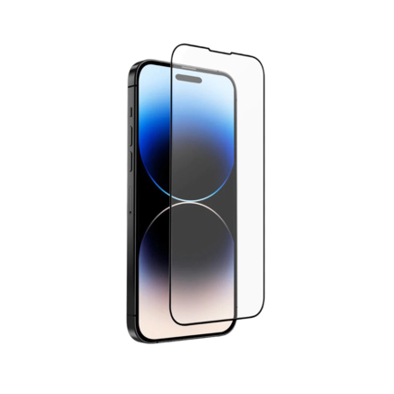 Матовое защитное стекло с установочной рамкой Uniq Optix Matte для iPhone 14 Pro Max и 15 Plus (дизайн 2023)