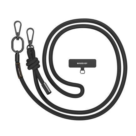 Регулируемый нейлоновый ремешок кросс-боди с карабином MAGEASY Strap (8,3 мм) для iPhone