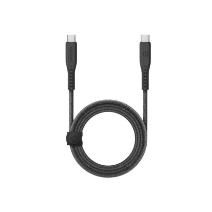 Кабель с тканевой оплёткой и ремешком-органайзером Energea Flow USB-C (3 м)