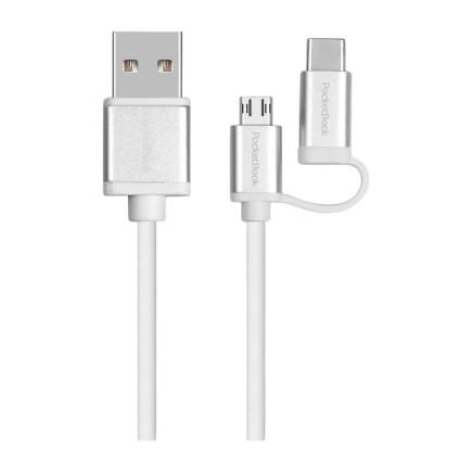 Кабель PocketBook USB-C, Micro-USB — USB-A (1 м)