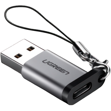 Адаптер с ремешком Ugreen USB-A — USB-C 3.0 (US276) - фото 1