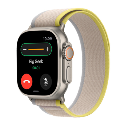Браслет Apple Trail цвета «жёлтый/бежевый» для Apple Watch 44, 45 мм, Ultra и Ultra 2 (дизайн 2022)