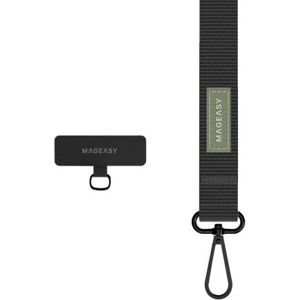Регулируемый нейлоновый ремешок кросс-боди с карабином MAGEASY Strap (20 мм) для iPhone