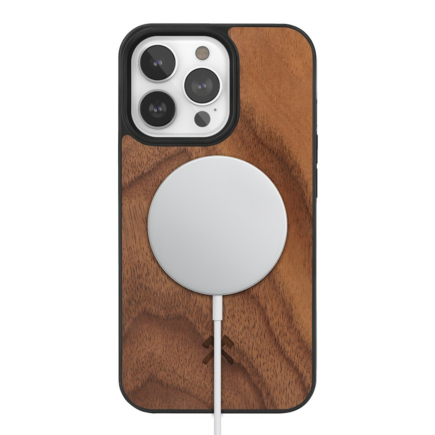 Гибридный чехол с поддержкой MagSafe Woodcessories Bumper Case для iPhone 14 Pro Max