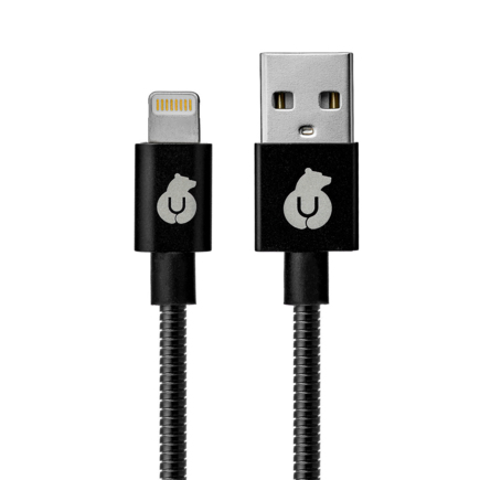 Кабель с оплёткой из нержавеющей стали uBear Force Cable Lightning — USB-A (1,2 м)