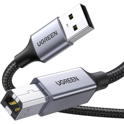 Кабель с нейлоновой оплёткой Ugreen USB-B — USB-A (3 м) (US369)