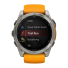 Умные спортивные часы Garmin fenix 8, 51 мм, AMOLED, сапфир, титан, силиконовый ремешок цвета «оранжевый/графит» - фото 6