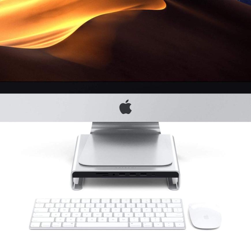 Алюминиевая подставка-хаб Satechi для iMac 24" (2021 и новее) (ST-AMSH)