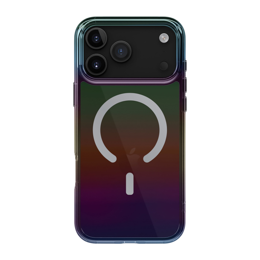 Прозрачный чехол MagSafe Uniq Iridescia для iPhone 17 Pro Max