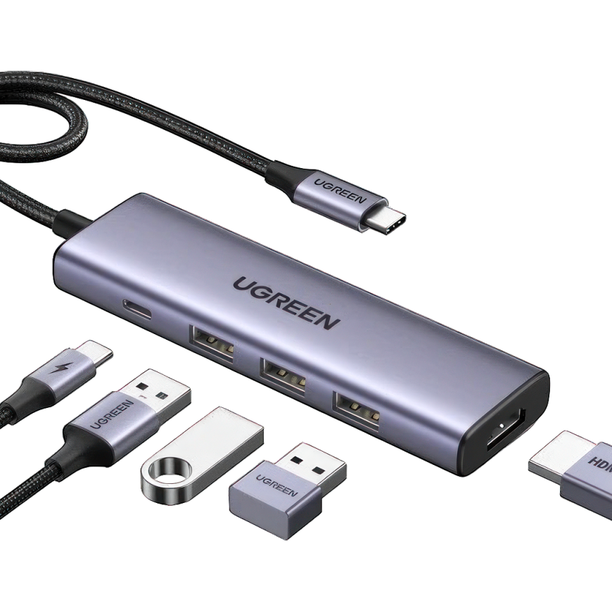 USB-Хаб Ugreen с USB-C (CM511)