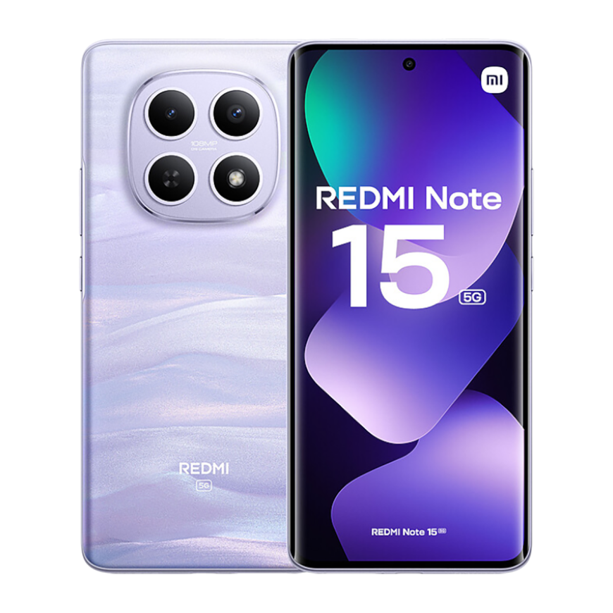 Смартфон Xiaomi REDMI Note 15 5G NFC 8 ГБ + 256 ГБ («Туманный фиолетовый» | Mist Purple) (версия Global)