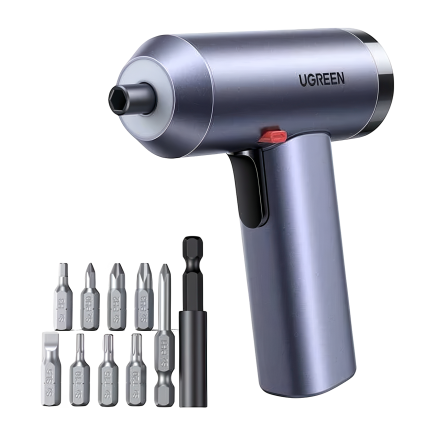 Аккумуляторная отвёртка с набором бит Ugreen (UT118)