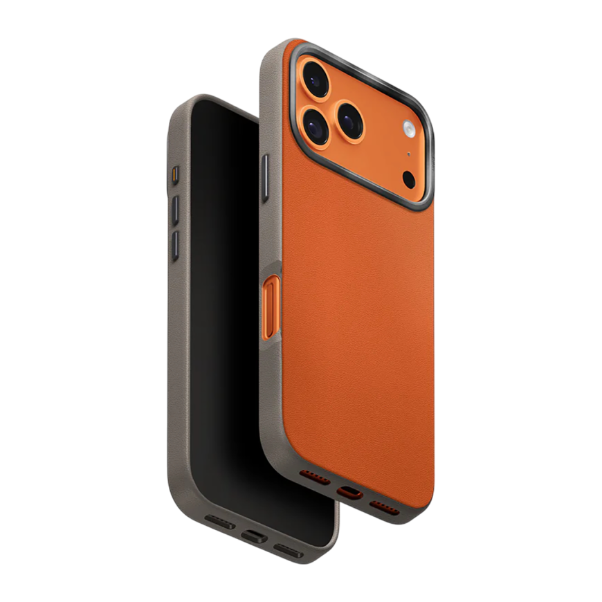 Кожаный чехол MagSafe Uniq Lyden DS для iPhone 17 Pro