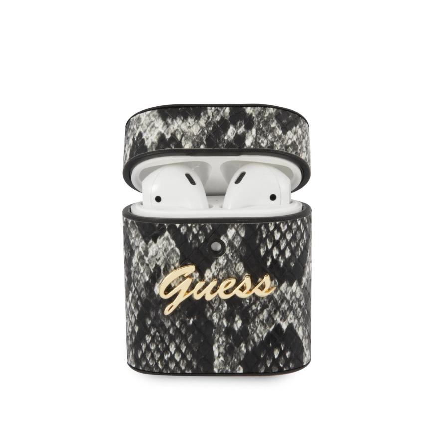 Чехол из экокожи CG Mobile GUESS Python Round Shape для AirPods 1-го и 2-го поколений