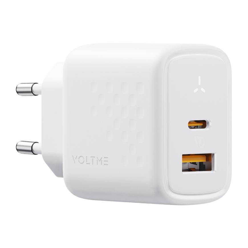 Сетевое зарядное устройство VOLTME Revo 45 Duo мощностью 45 Вт (USB-C, USB-A) (GaN)