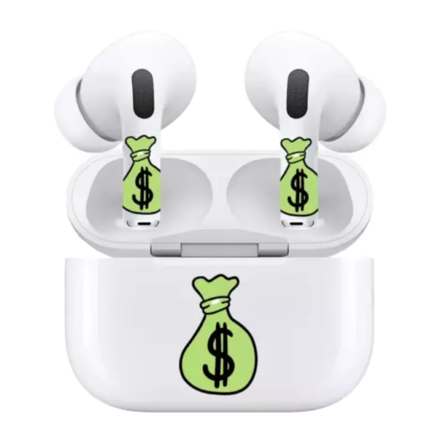 Виниловые наклейки VLP Easy Art «Мешок денег» для AirPods Pro 2