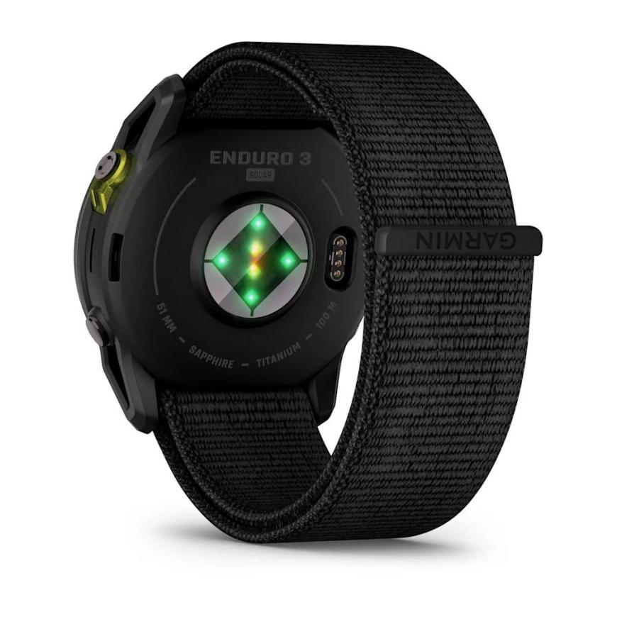 Умные спортивные часы Garmin Enduro 3, нейлоновый чёрный ремешок UltraFit - фото 9