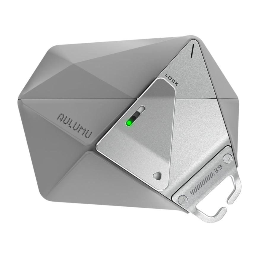 Термополиуретановый чехол с ремешком и защёлкой Aulumu A39 Geometric Case для AirPods Pro 3