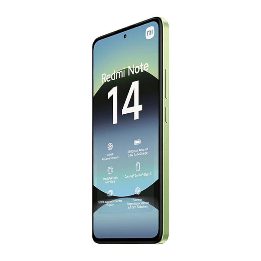 Смартфон Xiaomi Redmi Note 14 4G 8 ГБ + 128 ГБ (Лаймовый | Lime Green) (версия Global) - фото 4