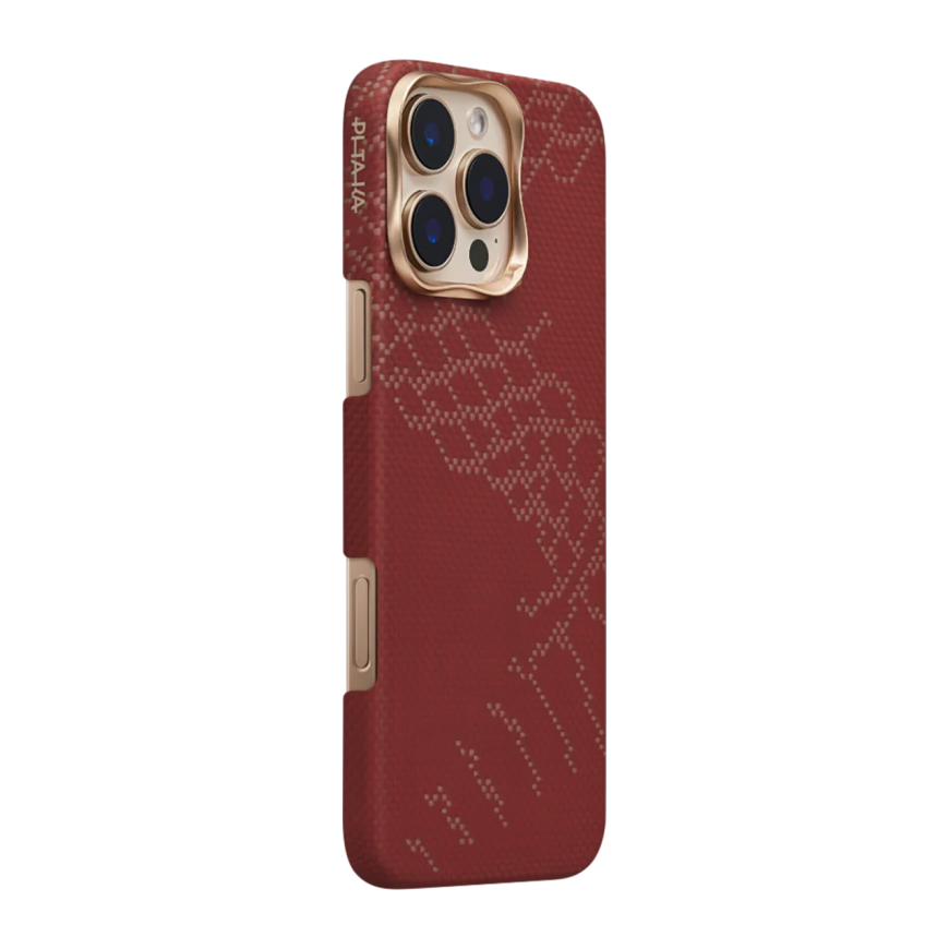 Чехол из арамидного волокна с поддержкой MagSafe PITAKA Snake Ridge Limited Edition Tactile Woven Case для iPhone 16 Pro Max - фото 4