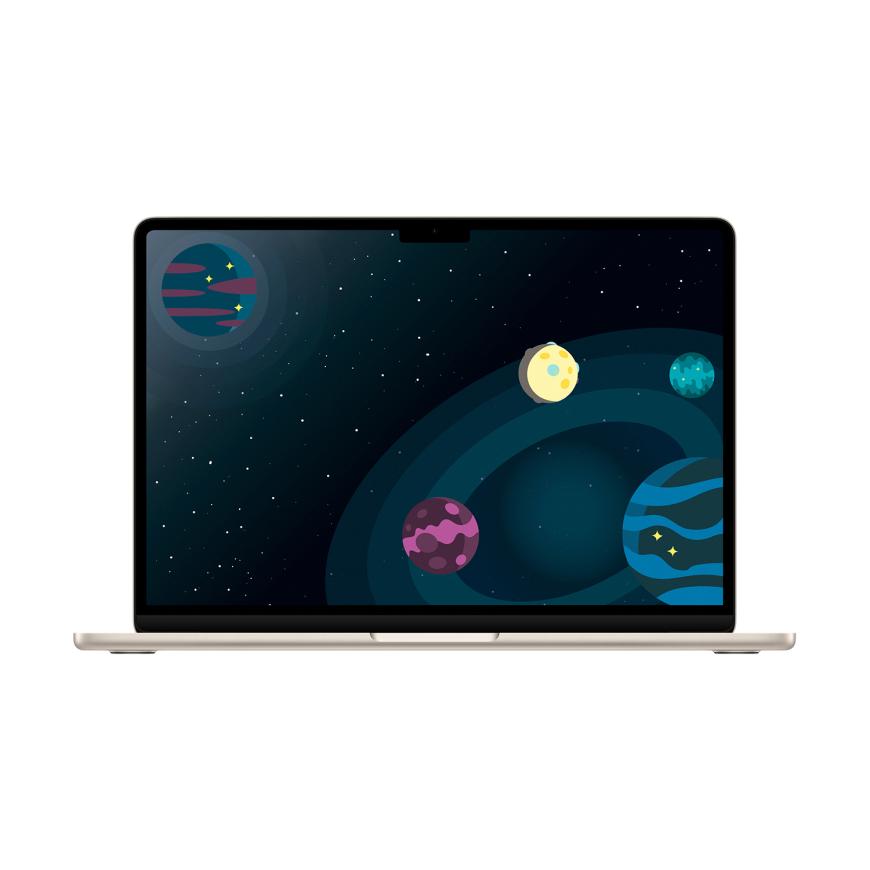 Ноутбук Apple MacBook Air 13" MC8P4 (M3 8-Core, GPU 10-Core, 24GB, 512GB) («Сияющая звезда» | Starlight)