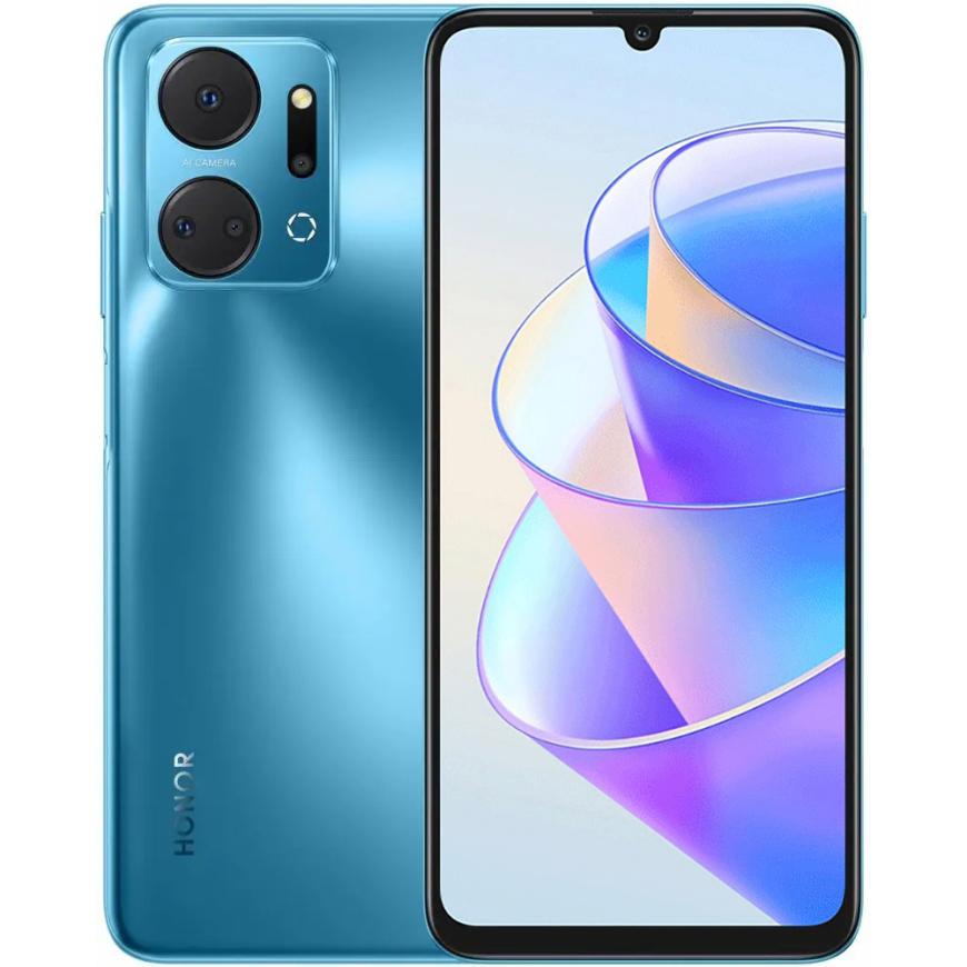 Смартфон HONOR X7a 6 ГБ + 128 ГБ (Синий | Ocean Blue)