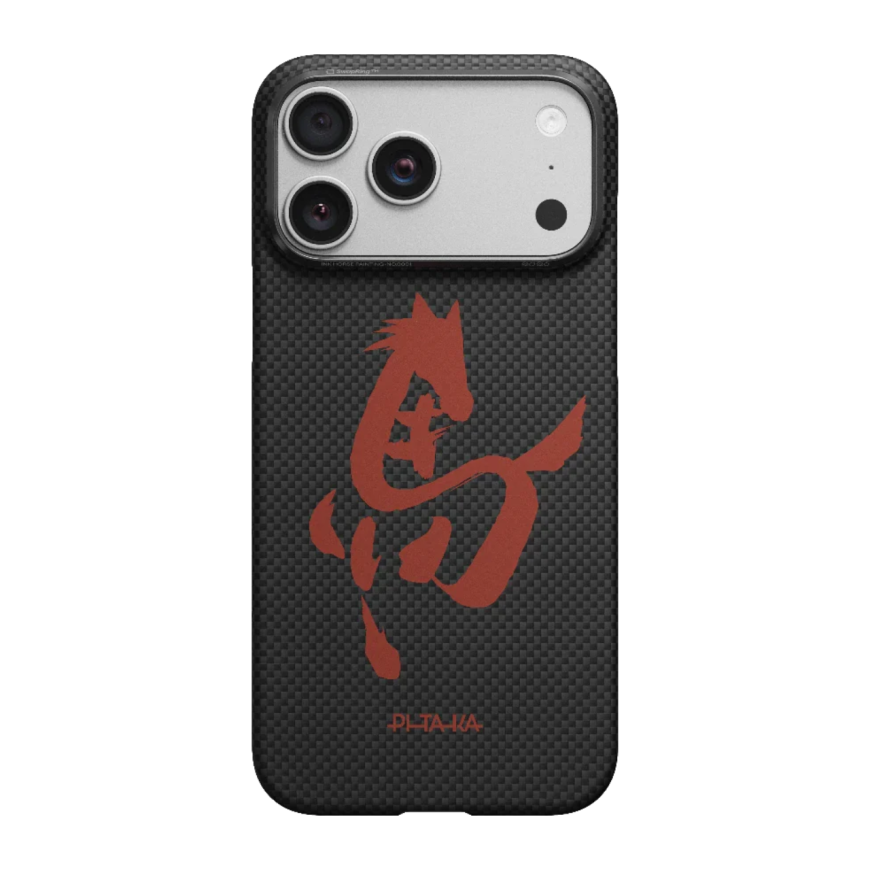 Арамидный чехол MagSafe PITAKA Ink Horse Painting PitaTap Edge Case для iPhone 17 Pro