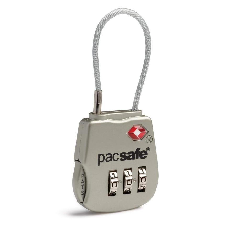 Кодовый навесной замок с гибкой дужкой Pacsafe Prosafe 800