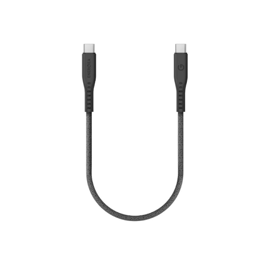 Кабель с тканевой оплёткой и ремешком Energea Flow USB-C 2.0 (30 см)