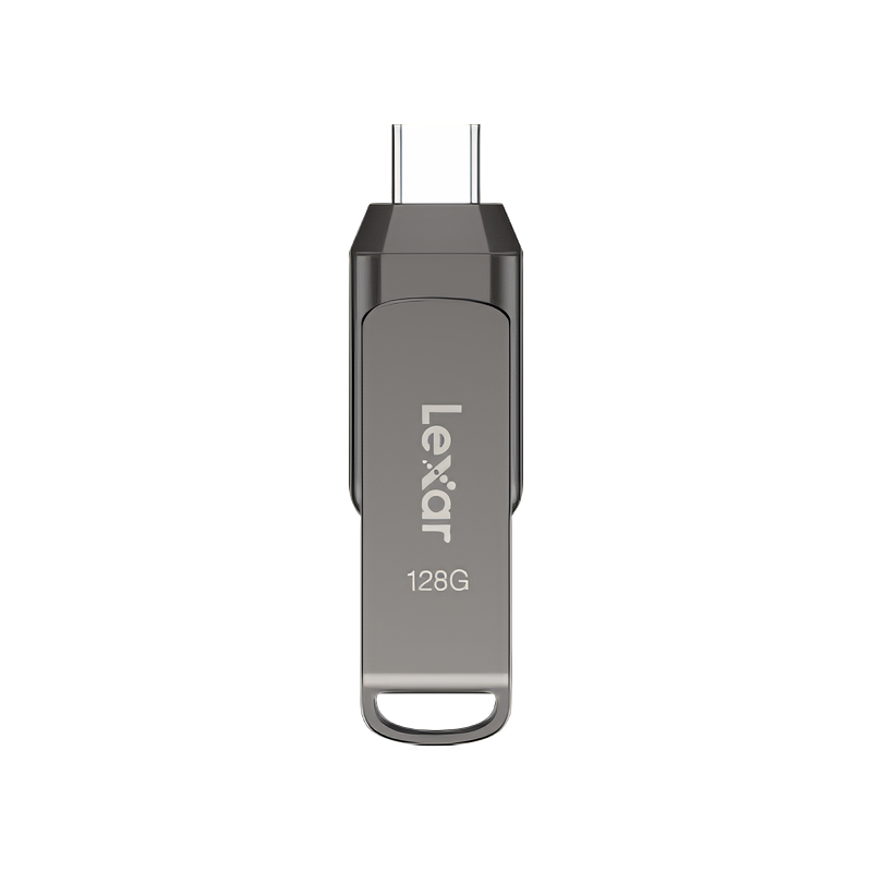 Флеш-накопитель Lexar JumpDrive D400 USB-C, USB-A 3.1 (128 ГБ)