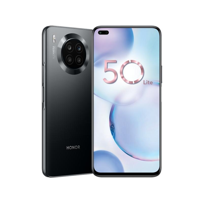 Смартфон Huawei Honor 50 Lite 6 ГБ + 128 ГБ («Полночный чёрный | Midnight Black)