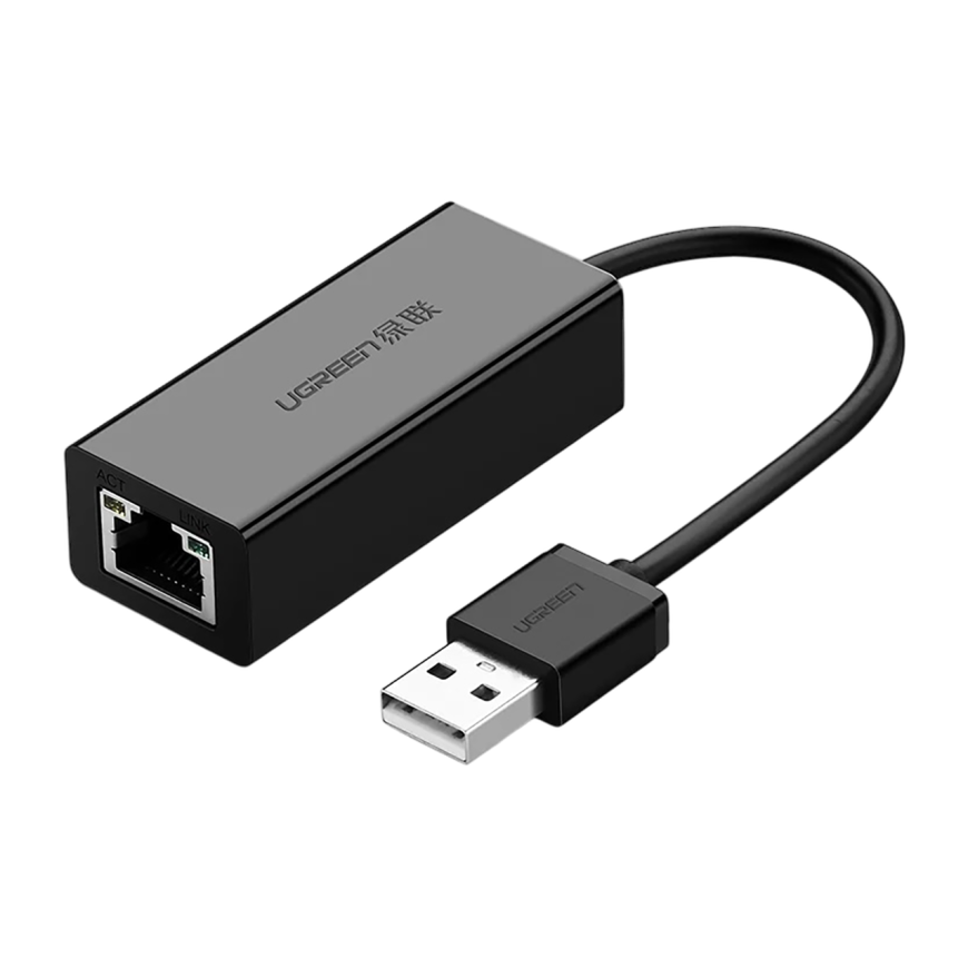 Адаптер Ugreen USB-A 2.0 — Ethernet (CR110)